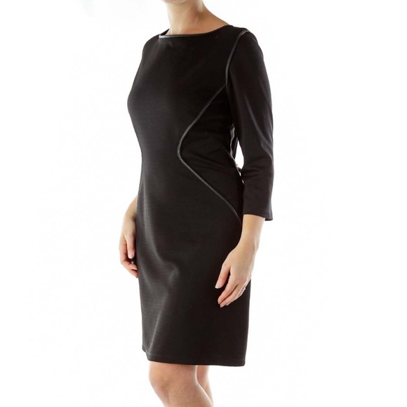 Max Studio Dresses & Skirts - Max Studio Black Boat Neck Dress sz XL